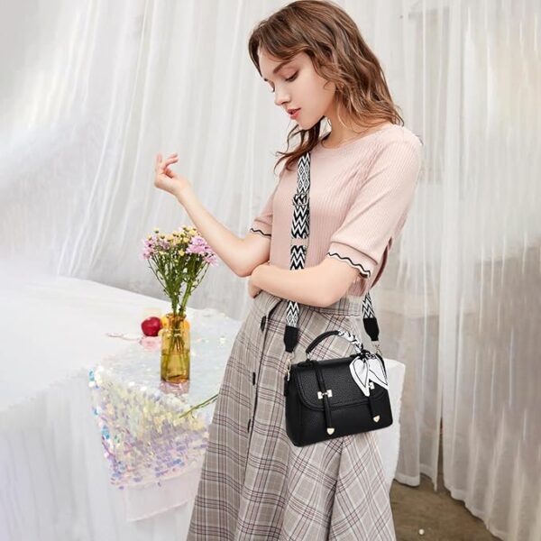 I IHAYNER Crossbody Bags for Women Soft Leather Purses Top Handle Handbags for Travel Designer - Image 2