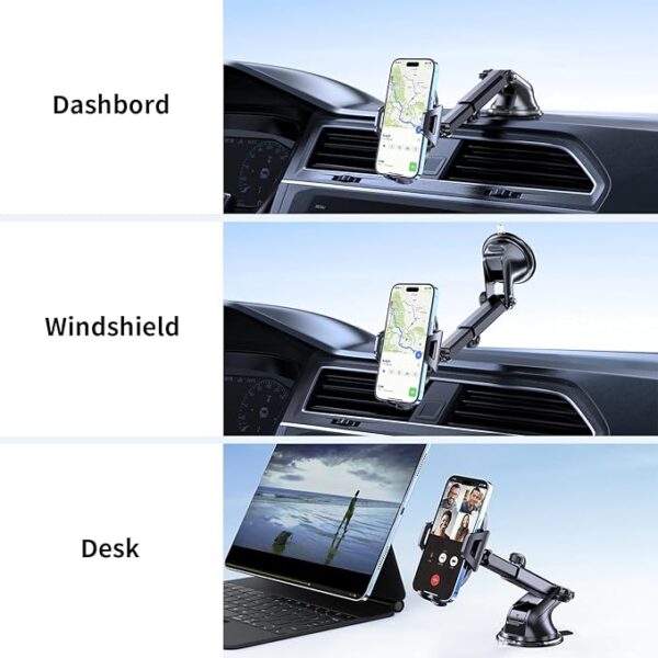 Phone Holders for Your Car Upgraded Car Phone Holder Mount Hands Free Universal - Image 4