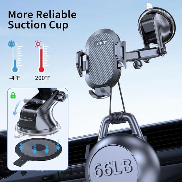 Phone Holders for Your Car Upgraded Car Phone Holder Mount Hands Free Universal - Image 3